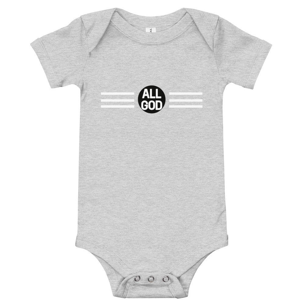 AG Onesie — All God baby onesie, color option view 3