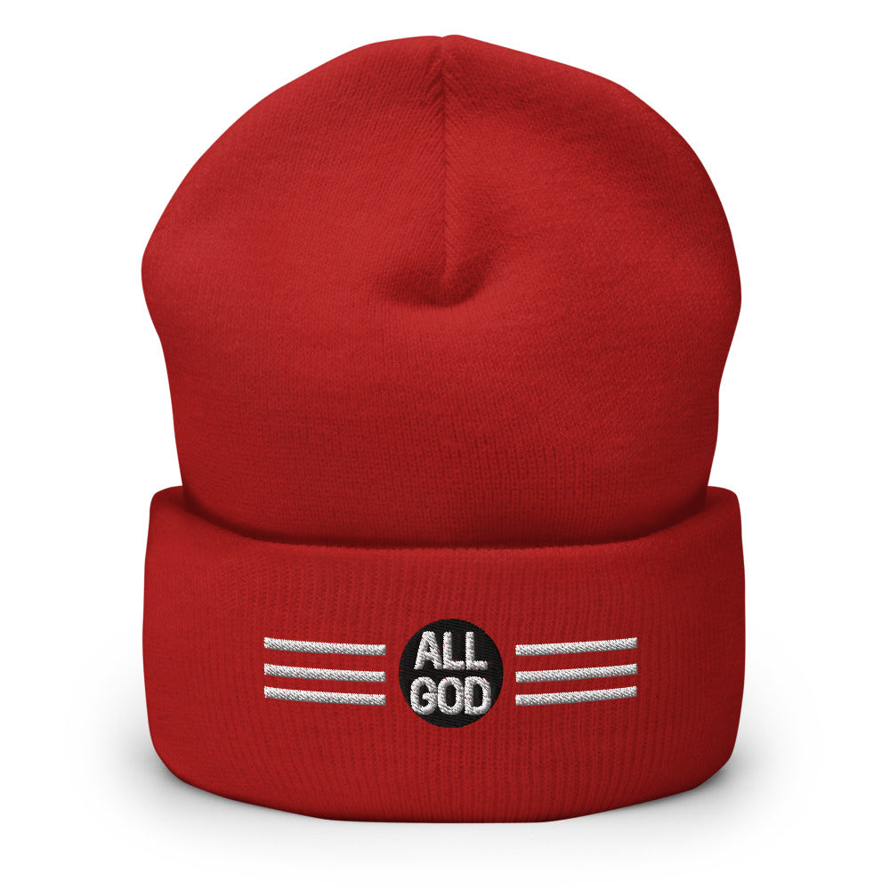 AG Beanie — embroidered logo beanie, color option view 3