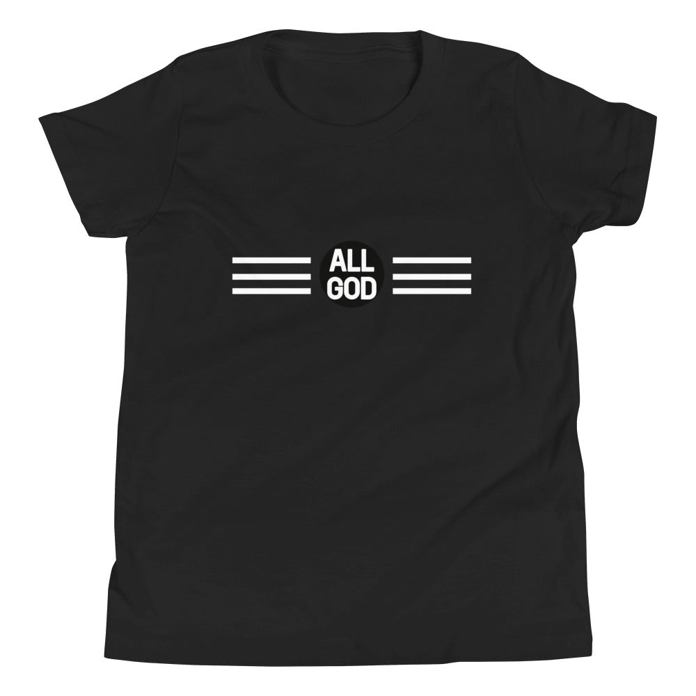 AG Kids Tees — All God youth t-shirt, faith-based kids apparel, front view